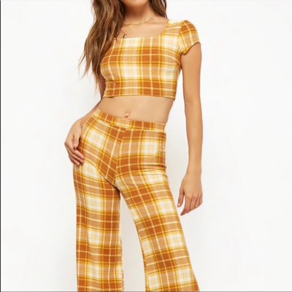 Pants - Plaid co-ord matching set